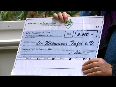 Norddeutsche Pflanzenzucht KG spendet 5.600 Euro an die Wismarer Tafel