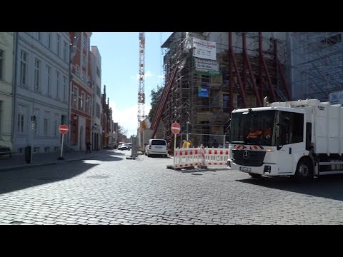 Vollsperrung in der Mecklenburger Straße, Wismar