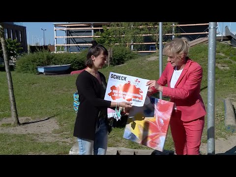 Spendenübergabe an die DRK-KiTa „Am Holzhafen“