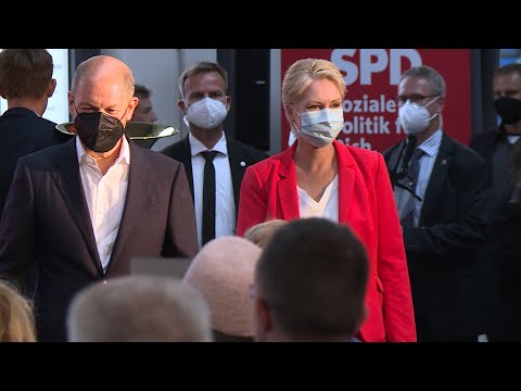 SPD-Kanzlerkandidat Olaf Scholz bei Zukunftsgespräch in Wismar