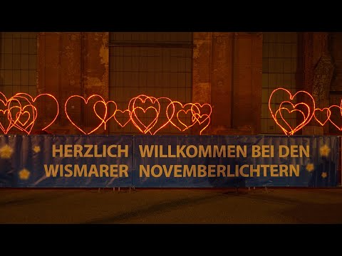 15. Novemberlichter erleuchten die Altstadt Wismars