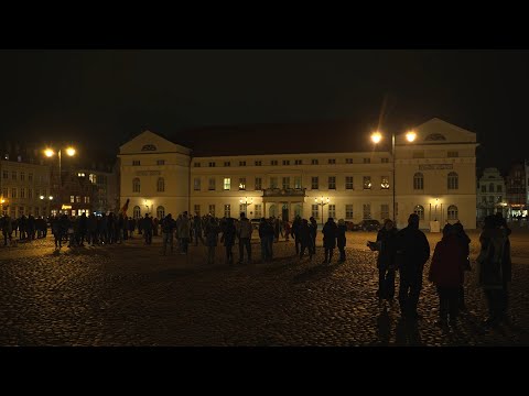 Corona-Demo in der Hansestadt Wismar