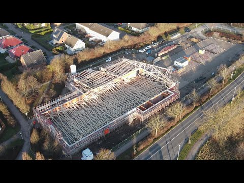 Dachstuhl bei Norma-Neubau eingestürzt