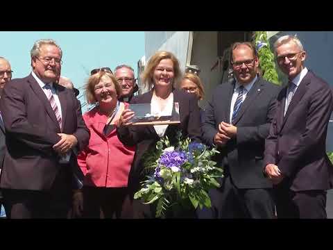 MV Spezial: Bundesinnenministerin Faeser tauft Schiff der Bundespolizei in Rostock-Warnemünde