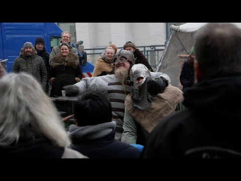 Met und Ritterkämpfe beim Mittelaltermarkt in Wismar