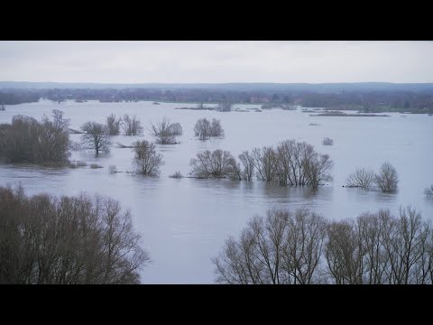 Hochwasser an der Elbe – Schwesig und Backhaus in Boizenburg