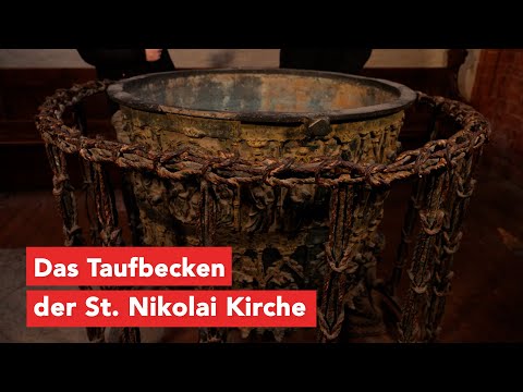 Unsere Kirchen: Taufbecken in der St. Nikolai