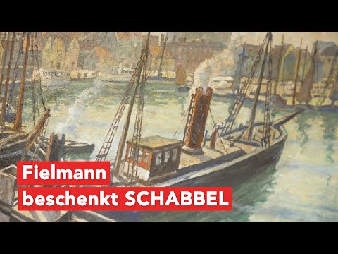 Zwei Gemälde von Fielmann für das SCHABBEL in Wismar