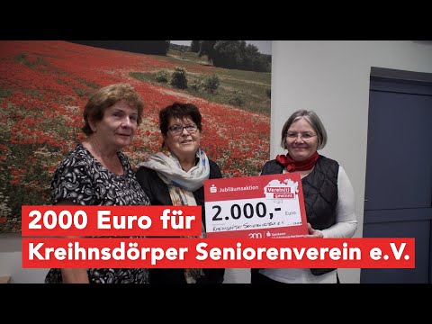 2000 Euro für Kreihnsdörper Seniorenverein e.V.