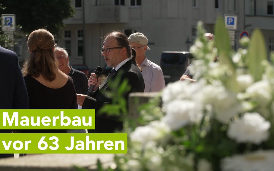 Erinnerung an Mauerbau in Berlin und die Opfer der DDR-Staatsgrenze