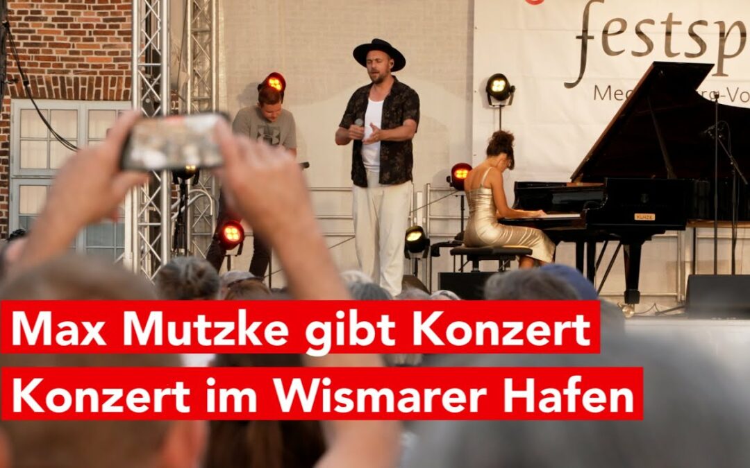 Max Mutzke gibt Konzert im Wismarer Hafen