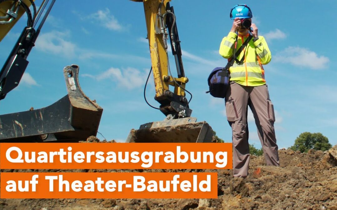 Archäologen untersuchen Baufeld für das neue Rostocker Volkstheater