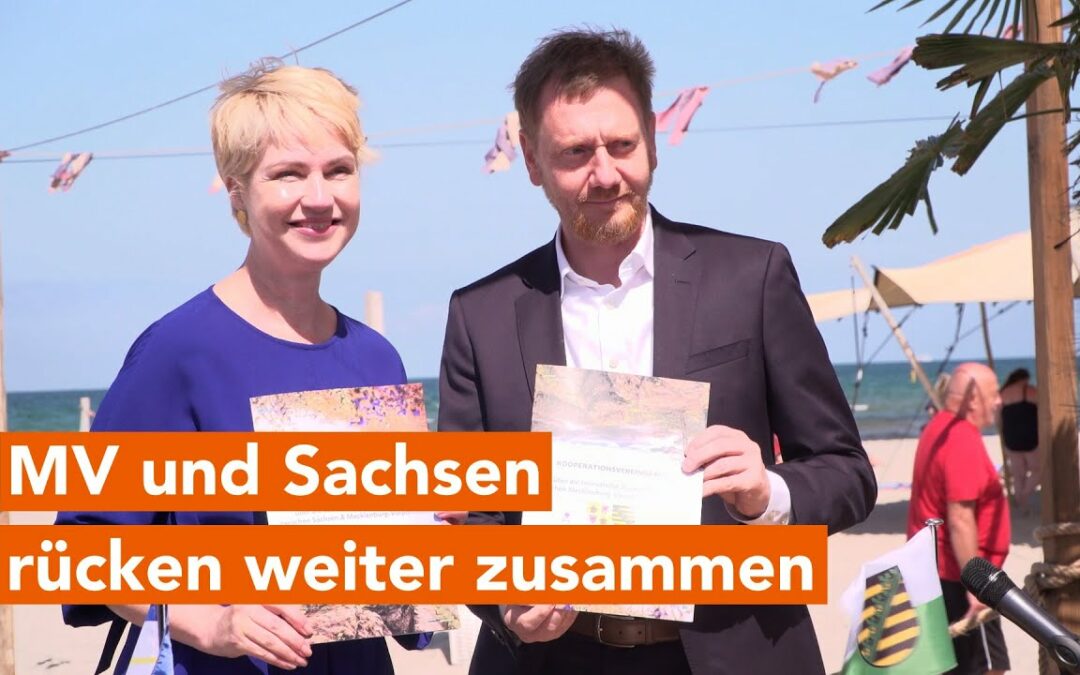 Schwesig und Kretschmer unterzeichnen Kooperationsvereinbarungen