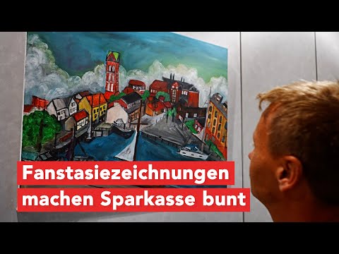 Neue Ausstellung in der Sparkasse Am Markt in Wismar: “FREIZEICHNUNGEN” von Enrico Dreßler