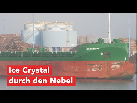 Hafenreport Wismar: Ice Crystal kämpft mit Morgennebel