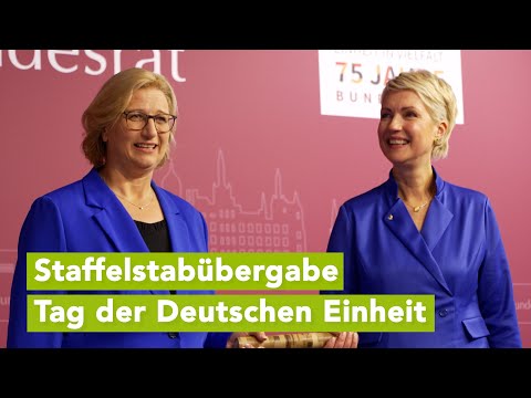 Tag der Deutschen Einheit: Staffelstabübergabe von Schwesig an Rehlinger