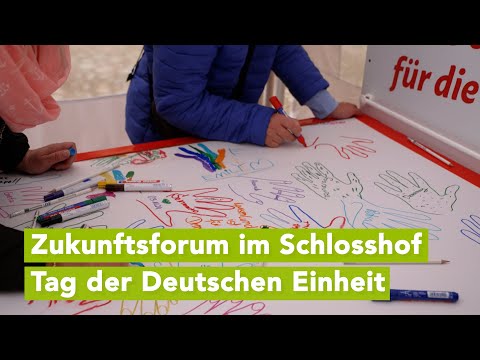 Tag der Deutschen Einheit 2. Oktober: Schlossinnenhof bietet Zukunftsforum