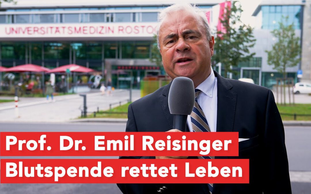 Werbung: Prof. Dr. Emil Reisinger – Blutspende rettet Leben!