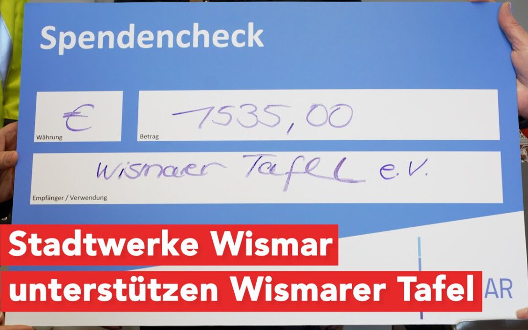 Stadtwerke Wismar unterstützen die Wismarer Tafel