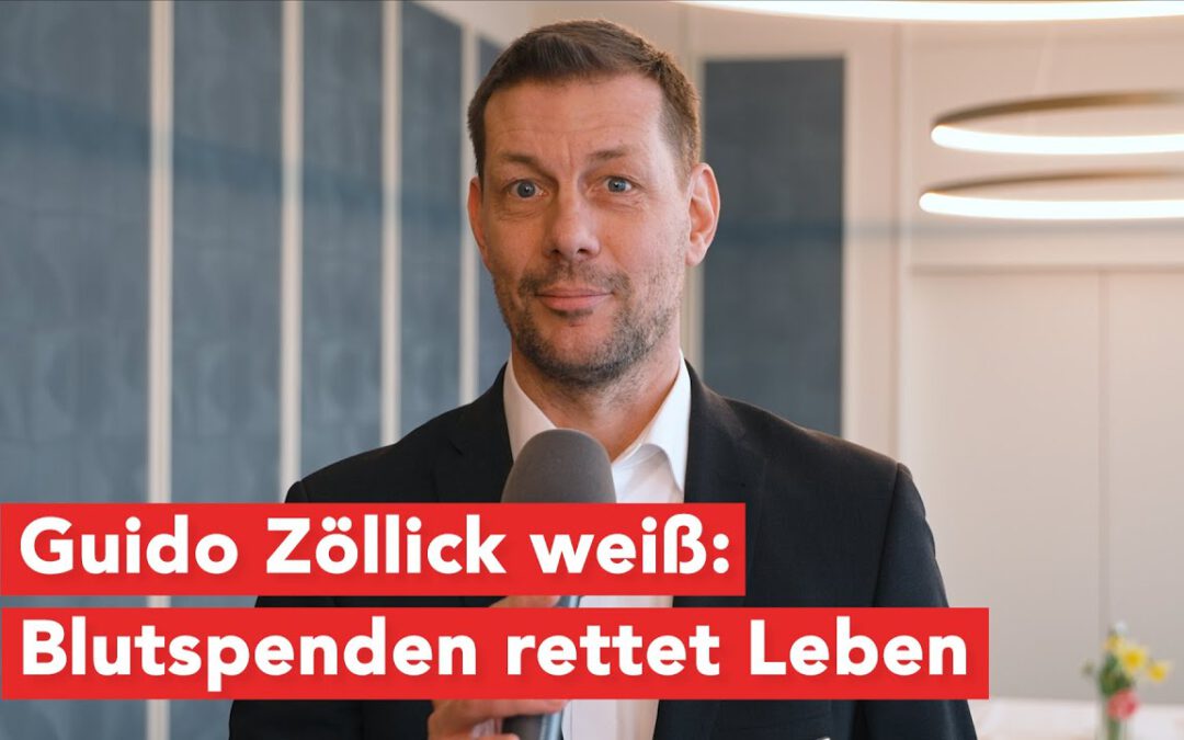 Guido Zöllick, Präsident Deutscher Hotel- und Gaststättenverband, weiß: Blutspenden rettet Leben!