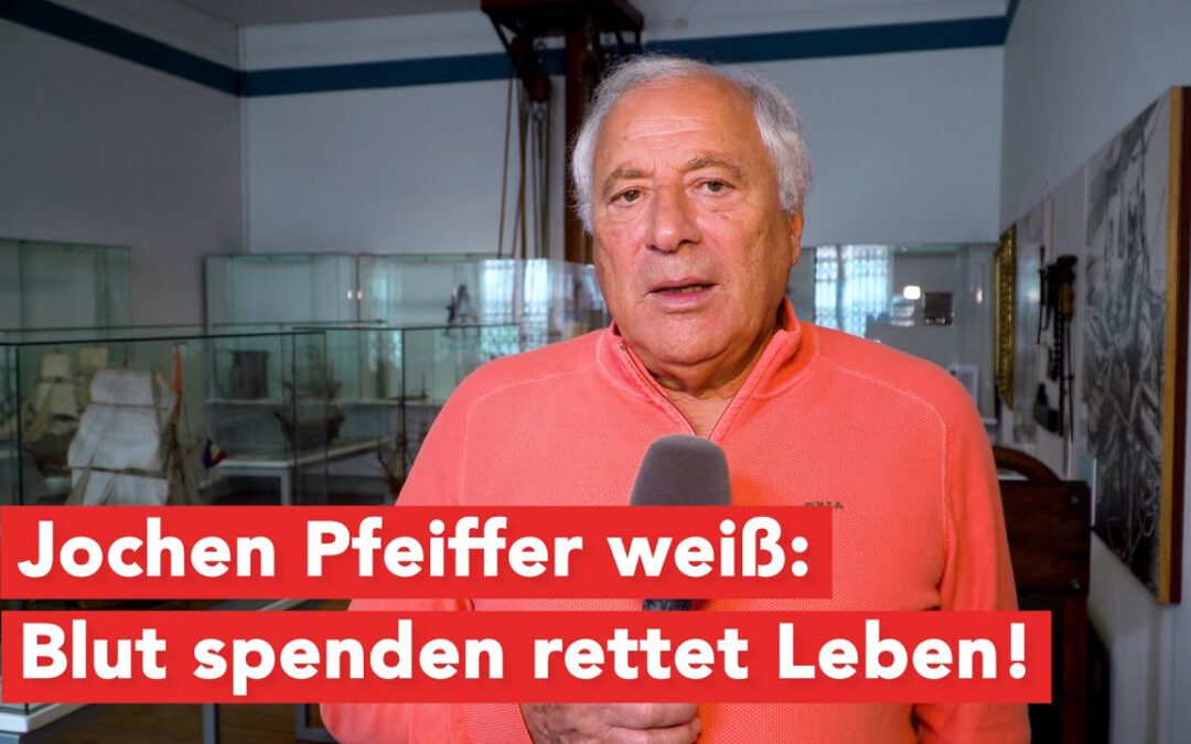 Werbung: Jochen Pfeiffer weiß: Blut spenden rettet Leben!