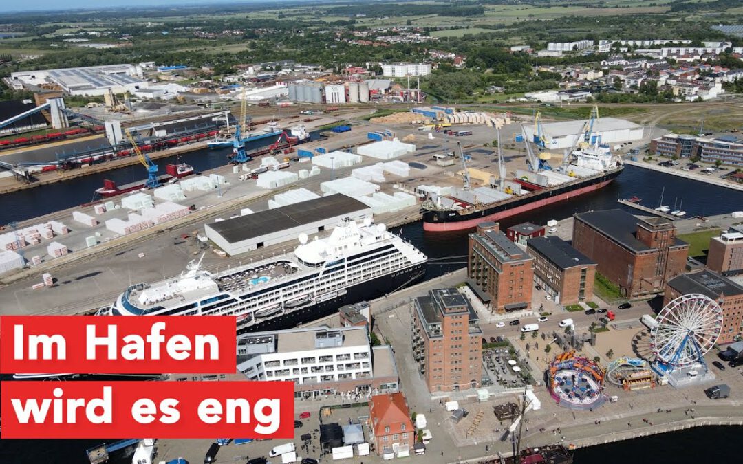 Luxus auf See trifft Schwerlast: Wenn zwei Ozeanriesen sich in Wismar begegnen