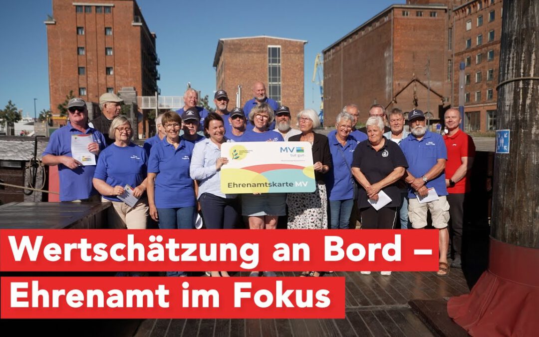 Würdigung an Deck: Ehrenamtliche der „Wissemara“ erhalten Ehrenamtskarte