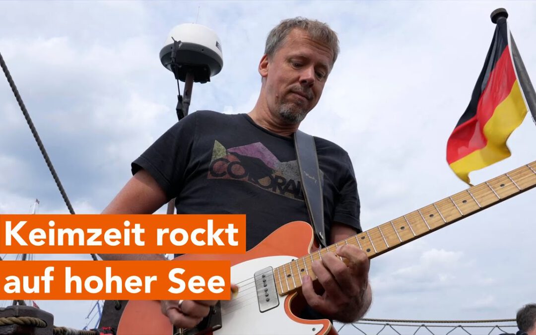 Kultband Keimzeit rockt Kogge Wissemara auf Hanse Sail Rostock