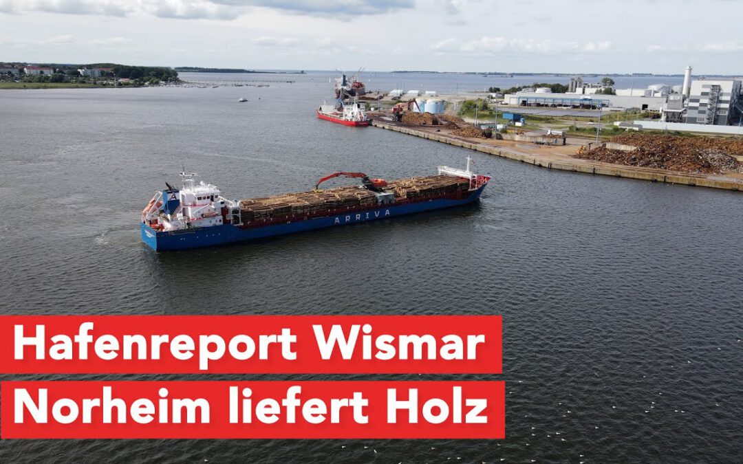Hafenreport Wismar: Norheim bringt Holz nach Wismar