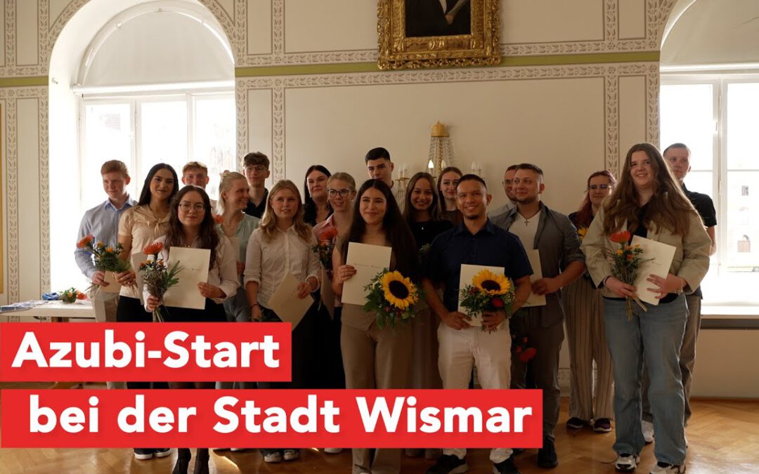 Rathaus voller Zukunft: Neue Ausbildungsrunde in der Hansestadt Wismar gestartet