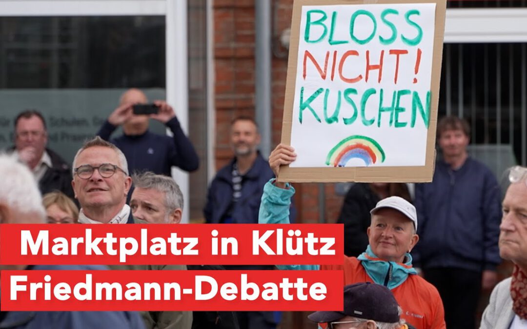 Nach Friedmann-Ausladung: Marktplatz Klütz wird zur Bühne für Demokratie