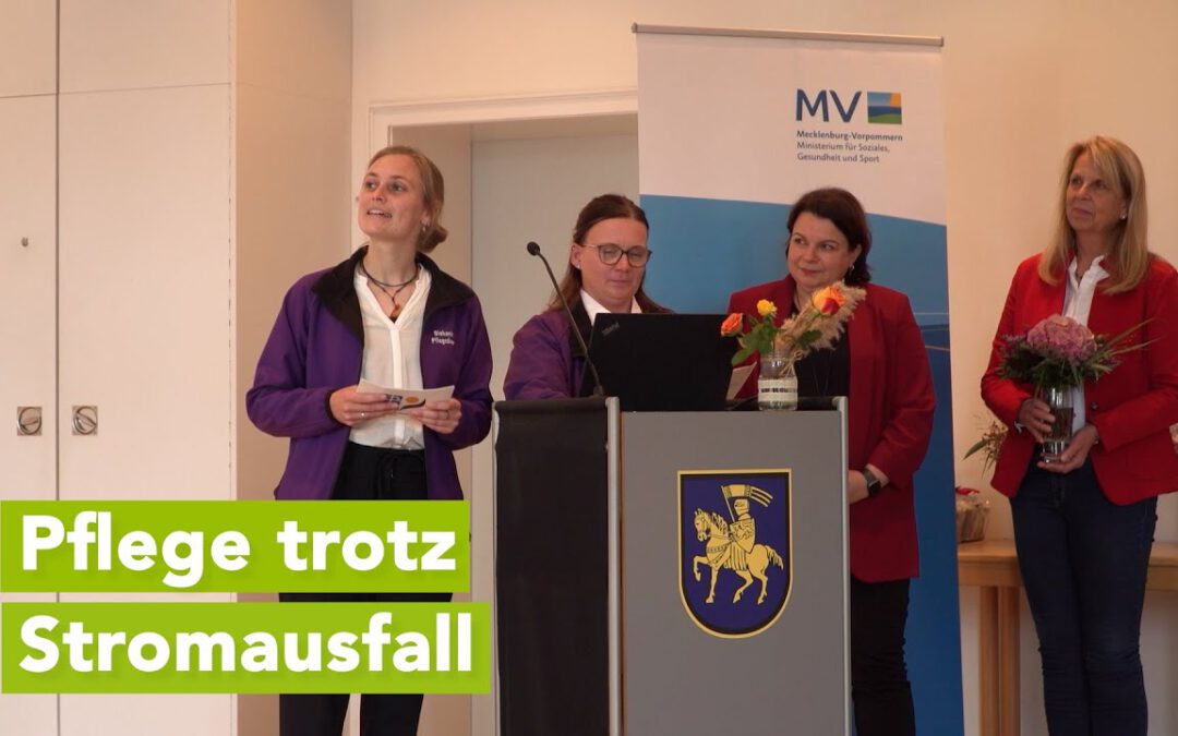 Altenpflegepreis MV für „Black-out“ Projekt